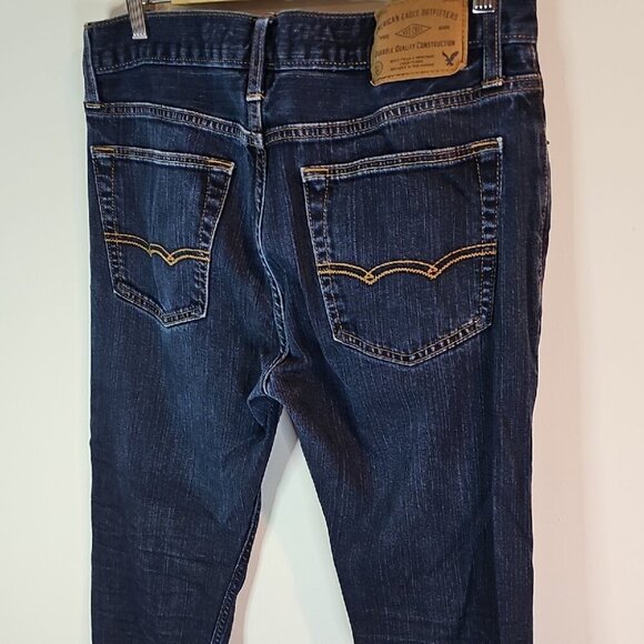 American Eagle Outfitters Core Flex 32x31 Blue Slim Jeans Deep Indigo - Picture 5 of 11